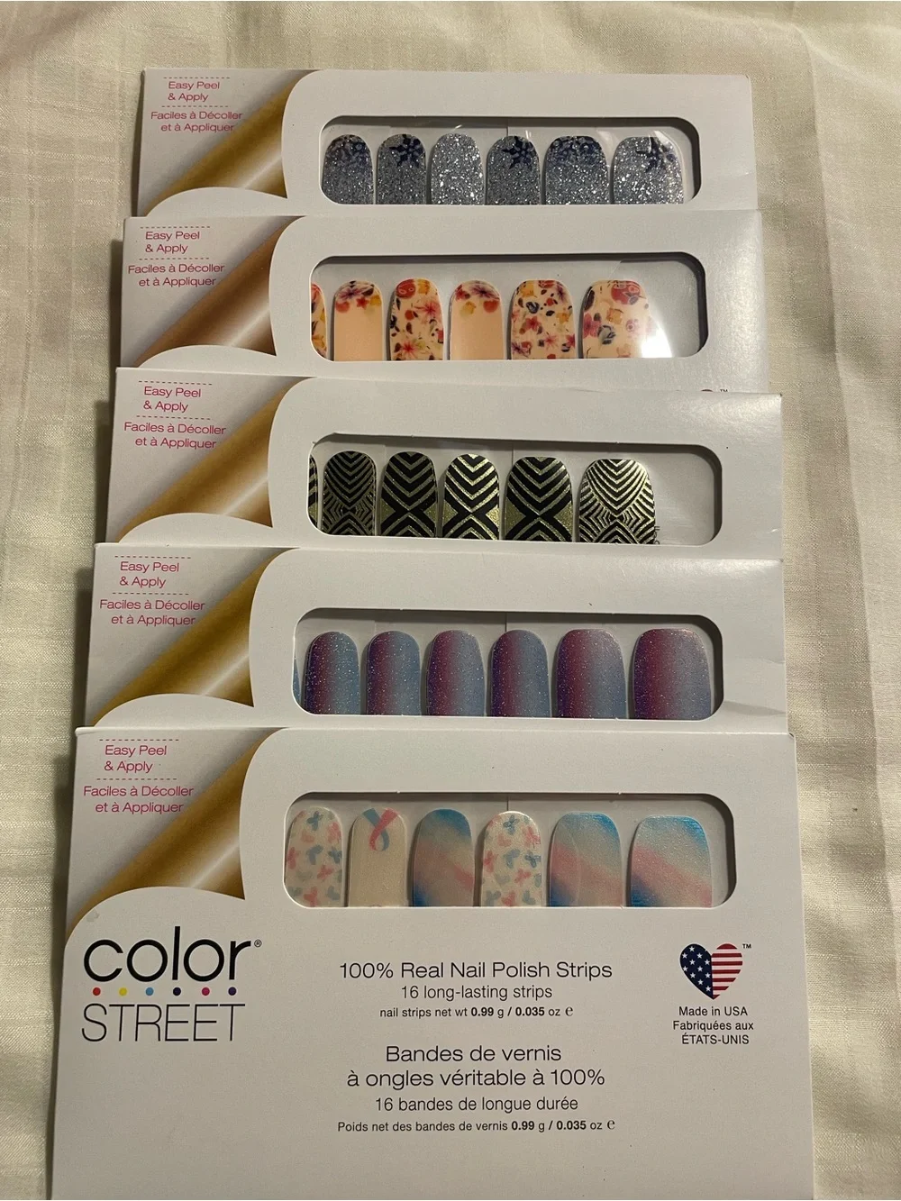 Color Street Assorted Nail Polish Strips - Multi-Color 10 Pack